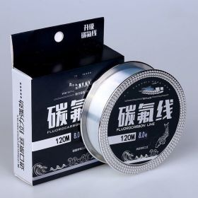 Fishing Gear Carbon Fluorine 120 Meter Soft Anti Roll Nylon Fishing Line (Option: Sub line transparent color-0.6)