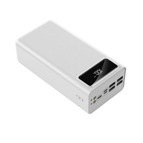 Digital Display Mobile Power High-capacity Charging Bank (Option: White-50000mA)