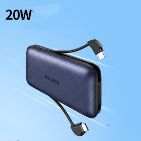 Large Capacity Compact And Portable PD20W Quick-charge (Option: Double line model-10000mAh)