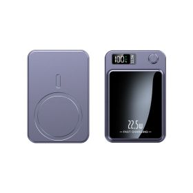 Magnetically Absorbed Wireless Charging Treasure Ultrathin (Option: Purple-20000mAh)