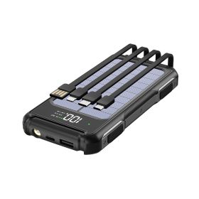 Large Capacity Mobile Power Bank (Option: Black-10000mA)