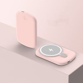 Magsafe Magnetic Absorption Power Bank (Option: Barbie Pink-10000Mah)