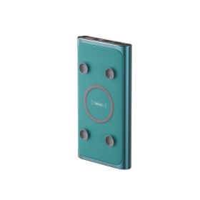 Sucker 22.5W Fast Charging 15W Wireless Charging Power Bank (Color: Green)