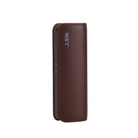 Personality Fashion Creative Compact Portable Cylindrical Power Bank (Color: Brown)