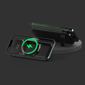 Magnetic Portable Wireless Charging Power Supply (Option: Black-10000mAh MAh)