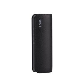 Personality Fashion Creative Compact Portable Cylindrical Power Bank (Color: Black)