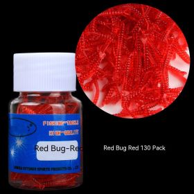 Soft Bait Fake Worm Mealworm Earthworm Red Bottled Bionic Lure (Option: 2cm Red Worm 30 Strips Fishy)