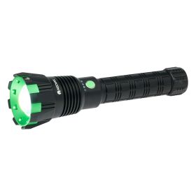 Rechargeable Tactical Flashlight COB LED Light Output Up to 15,000 Lumens (Color: Black, material: Metal)