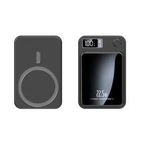 Magnetically Absorbed Wireless Charging Treasure Ultrathin (Option: Black-20000Mah)