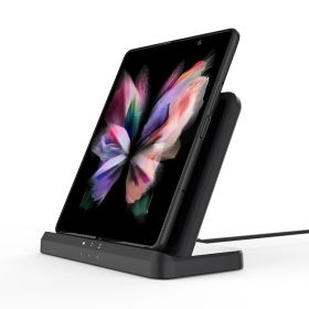 Mobile Phone Stand Vertical Wireless Quick Charging Base (Color: Black)