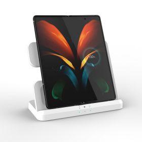 Mobile Phone Stand Vertical Wireless Quick Charging Base (Color: White)