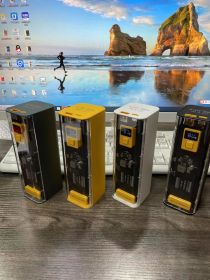 PD Fast Charge 225W Punk Transparent 40000 MA Power Bank (Option: Yellow-20000 MA Free Mecha Cable)