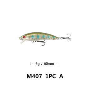 6cm57g Floating Mino Lure Fresh Water Topmouth Culter Weever Mandarin Fish Lure Simulation Bait M407 (Option: A-6cm)